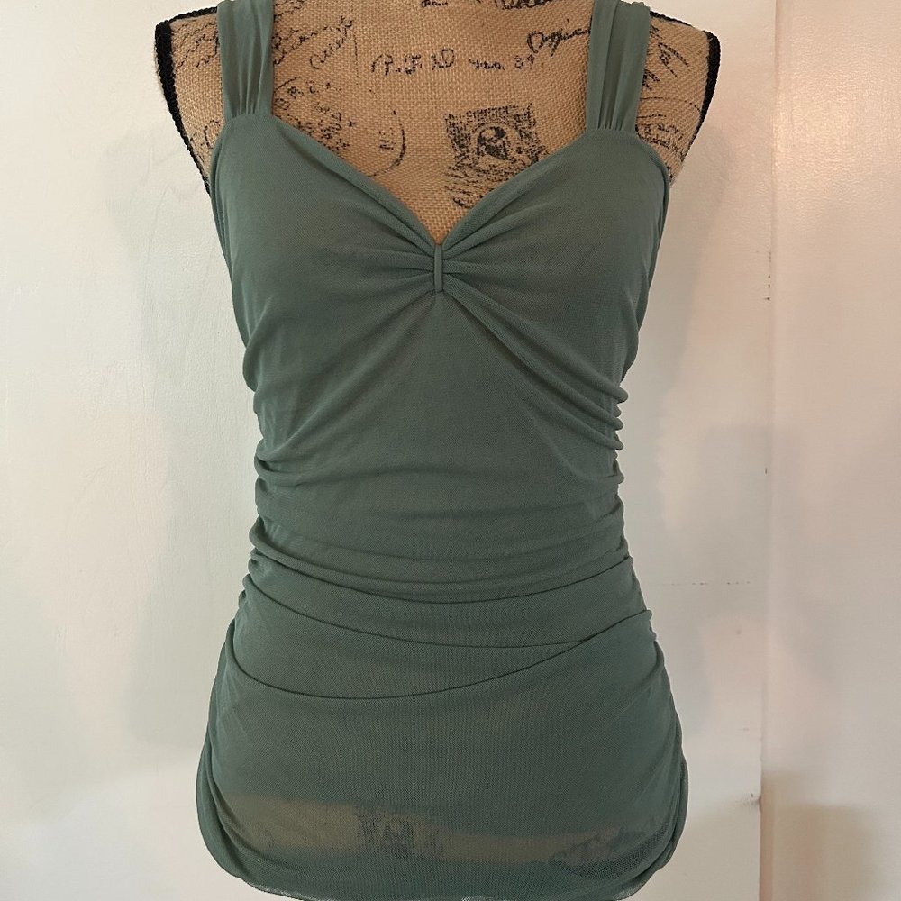 Sage Green Mesh Tank Size M